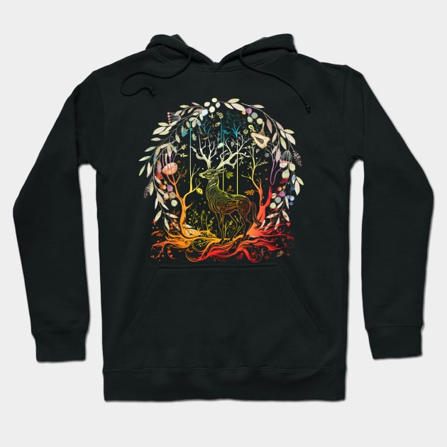 Deer artwork Hoodie by vaporgraphic